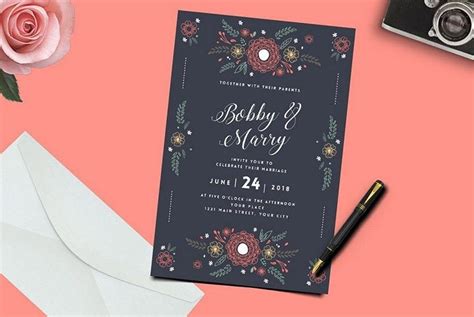 50 Wonderful Wedding Invitation And Card Design Samples