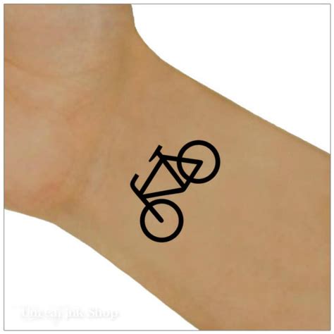 temporary tattoo 2 bike wrist tattoos etsy