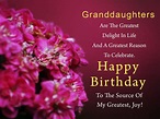 Birthday Wishes For Granddaughter - Birthday Wishes, Happy Birthday ...