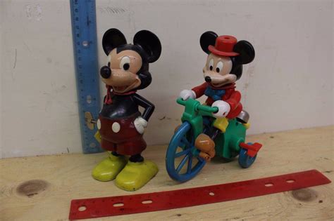 Two Vintage Mickey Mouse Toys