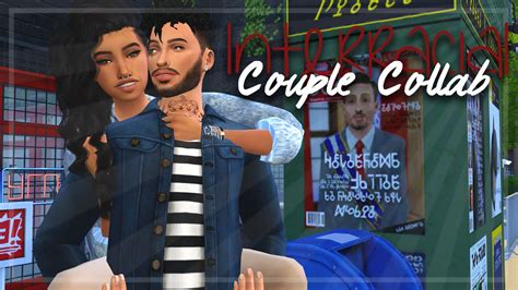 The Sims 4 Create A Sim Interracial Couple Group Collab Youtube