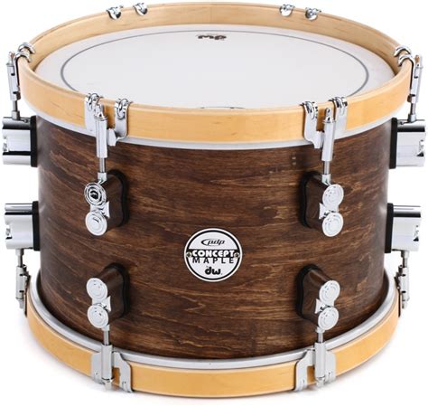 Pdp Concept Maple Classic 8x12 Mounted Tom Walnut With Natural
