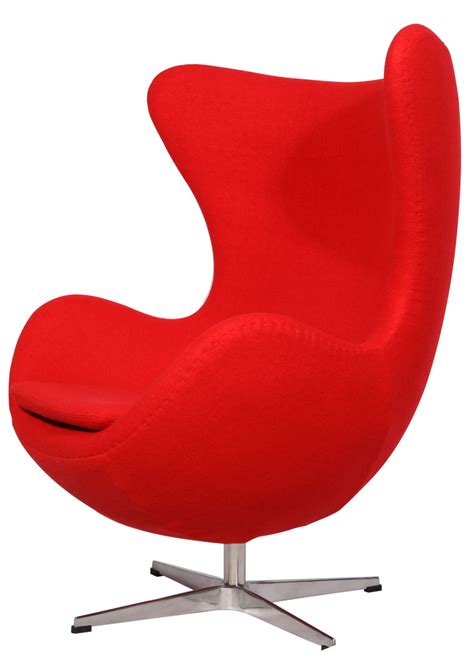 Red Wool Egg Chair And Ottoman Arne Jacobsen Egg Chair Egg Chair