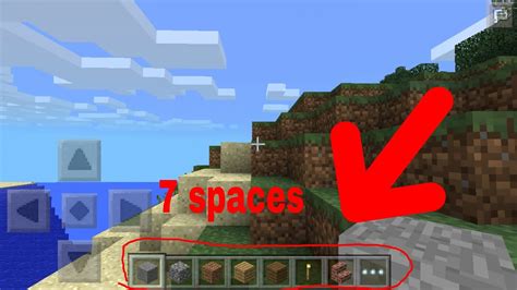 Minecraft Pe7 Hotbar Spaces With Split Touch Tutorial Youtube