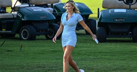 Paulina Gretzky Stuns In Black Dress With Dustin Johnson Ahead Of Ryder