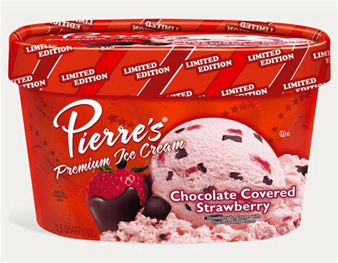 Pierres Chocolate Covered Strawberry Premium Products Pierres Ice Cream
