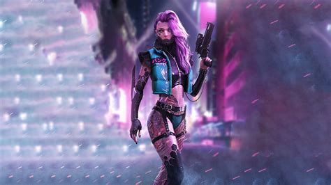 Cyberpunk Girl Sci Fi K Cyberpunk Wallpaper Phone