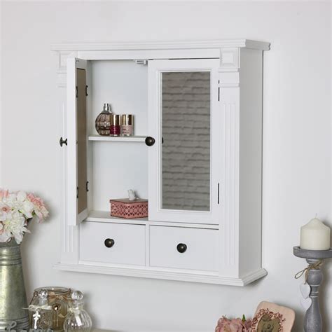 Check out our bathroom wall cabinet selection for the very best in unique or custom, handmade pieces from our shelving shops. White Mirrored Bathroom Wall Cabinet - Melody Maison®