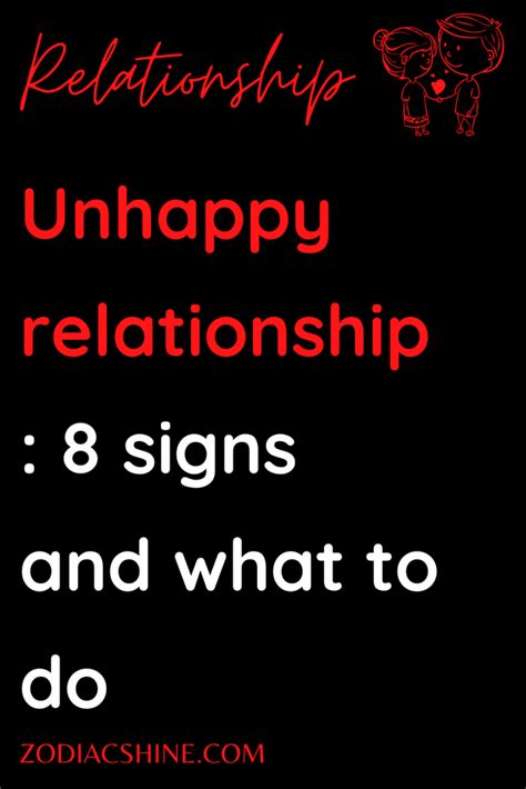 Unhappy Relationship 8 Signs And What To Do Zodiac Shine