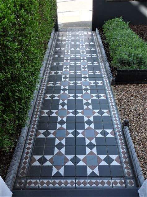 Front Tiled Path Terrace House Exterior Victorian Terrace House