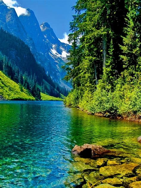Free Download Beautiful Landscape Mountain River Hd Desktop Wallpaper