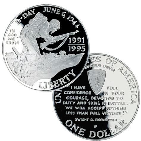 1993 Wwii 50th Anniversary Silver Dollar And Half Dollar Proof Set