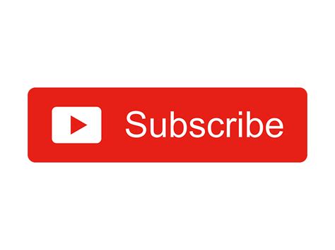 Youtube Subscribe Button Png Transparent Clip Art Library