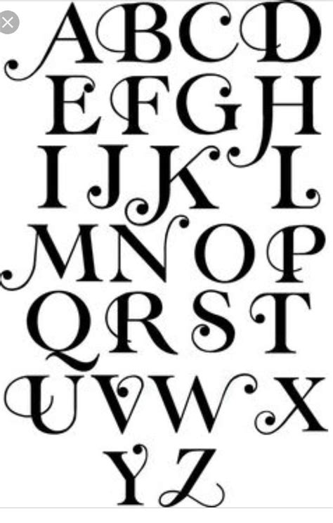 Bold And Big Lettering Alphabet Fancy Cursive Tattoo Fonts Alphabet