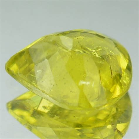 Natural Canary Yellow Tourmaline Pear Cut Mozambique