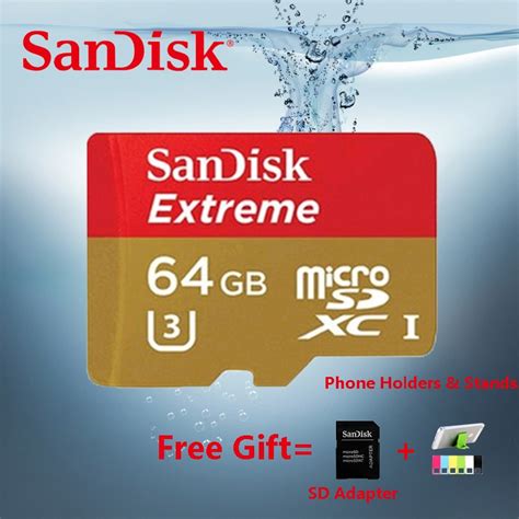Maybe you would like to learn more about one of these? SanDisk Extreme micro SD card 64GB UHS I Card microSDXC/SDHC Class 10 U3 90MB/S 16GB TF Card ...
