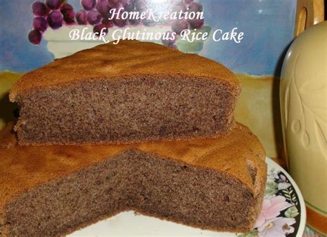 · royal bibingka is a filipino rice cake commonly served during the christmas season; HomeKreation - Kitchen Corner: Black Glutinous Rice Cake