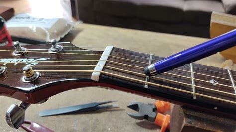 Dica rápida Altura de cordas no nut Diego Luthier YouTube