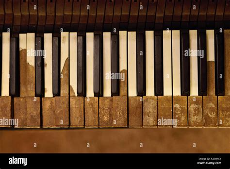 Vintage Piano Keys Stock Photo Alamy