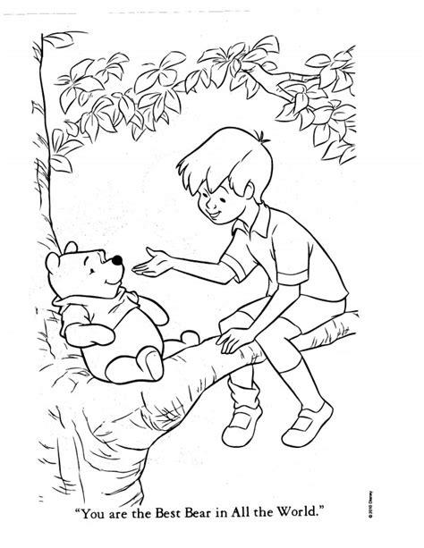 Christopher Robin Pages Coloring Pages