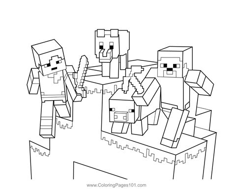 Wither Storm Coloring Pages Download 101 Minecraft Wither From