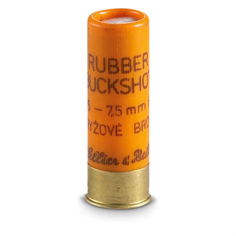 25 rounds sellier and bellot buckshot 12 gauge 2 3 4 rubber buckshot 10451 12 gauge shells at