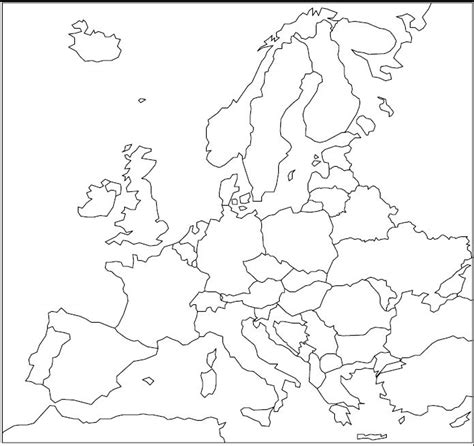 Nema Karta Evrope Kaarten Kaart Tatoeages Europa