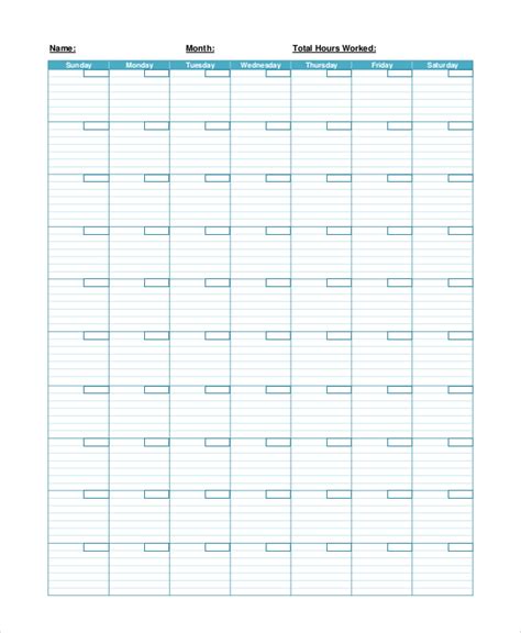 Printable Blank Monthly Calendar Blank Monthly Calend