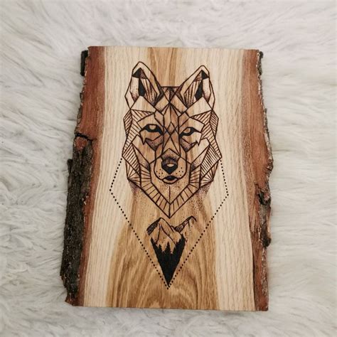 Holzbild Wolf Brandmalerei Kaufen Auf Ricardo