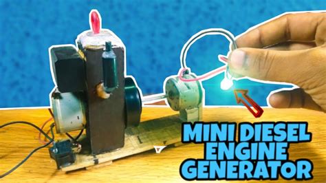 Cons of using one include emissions: How to make A Diesel Engine Generator Model At Home | Mini ...