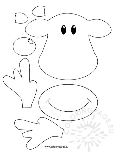 Don't work for food lion. Rudolph Face Template - Coloring Page