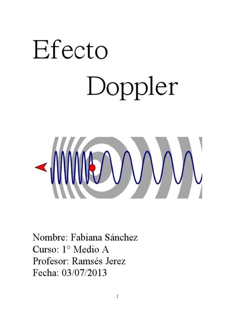 Efecto Doppler Efecto Doppler Sonido