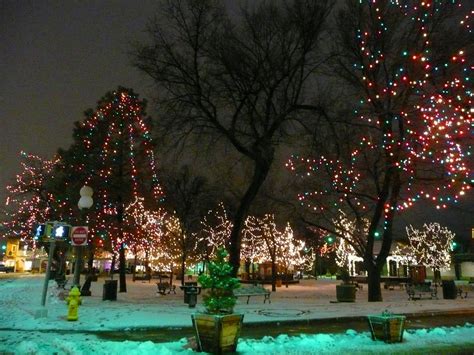 Santa Fe Nm Plaza With Christmas Lights 2 The Santa Fe Pl Flickr