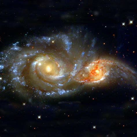 Two Colliding Spiral Galaxies Photo - Sky Image Lab