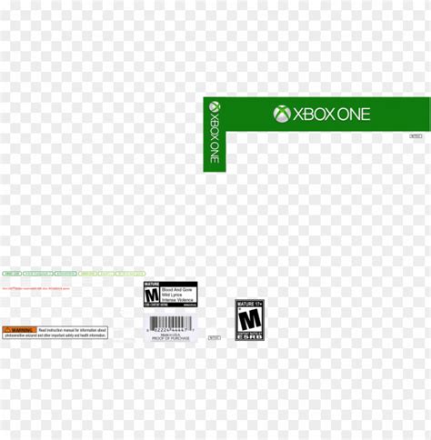 Xbox One Template Blank Xbox One Game Cover Png Transparent With