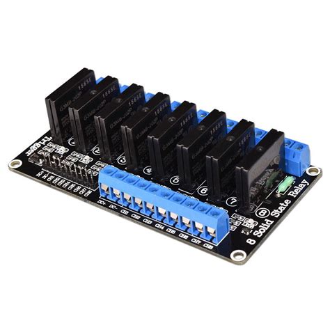 5V 8 Channel SSR Solid State Relay Highor Low Level Trigger 2A 240V