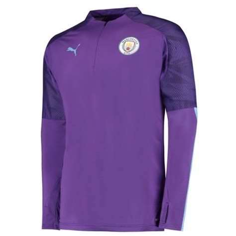 Manchester City Purple 14 Zip Top 201920 Official Puma Mcfc Kit
