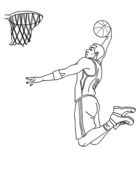 Print And Download Interesting Basketball Coloring Pages