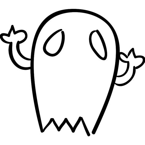 Halloween Ghost Outline Vector Svg Icon Svg Repo