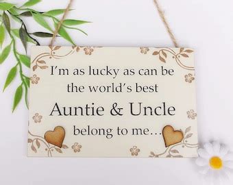 Auntie Thank You Gift Heart Plaque Etsy UK