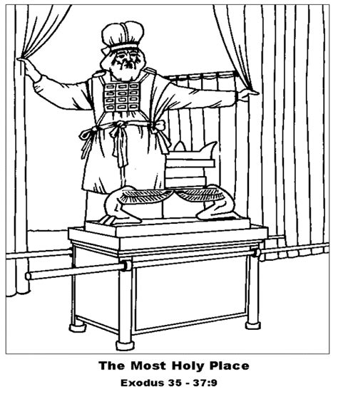Moses Tabernacle Coloring Page Richard A Mckinney