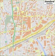Stamford Downtown Map - Ontheworldmap.com