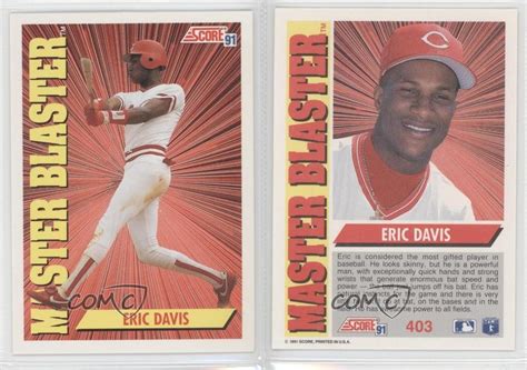 Subscriber request if you enjoyed this video please like and subscribe! 1991 Score #403 Eric Davis Cincinnati Reds Baseball Card ...