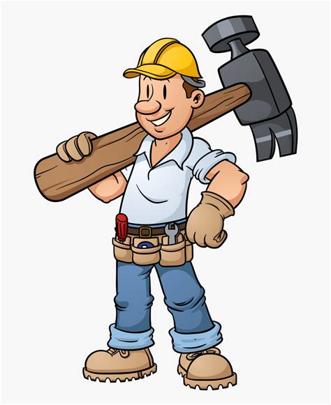 Construction Worker Cartoon Png Free Transparent Clipart Clipartkey