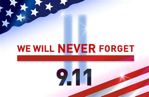 We Will Never Forget 911 Illustration Stock Illustration Download