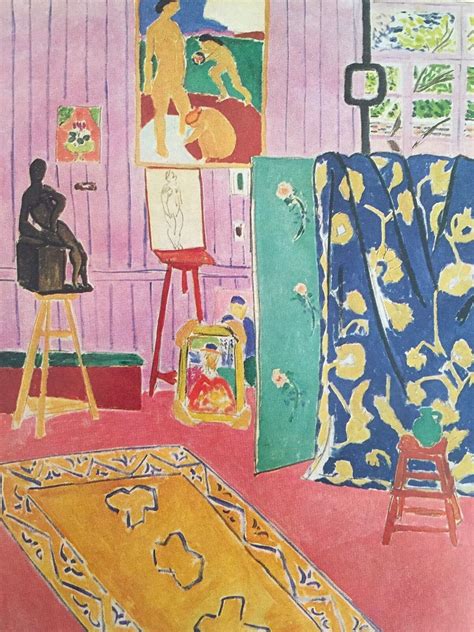 Henri Matisse Vtg Authentic Fauvism Lithograph Print The Pink