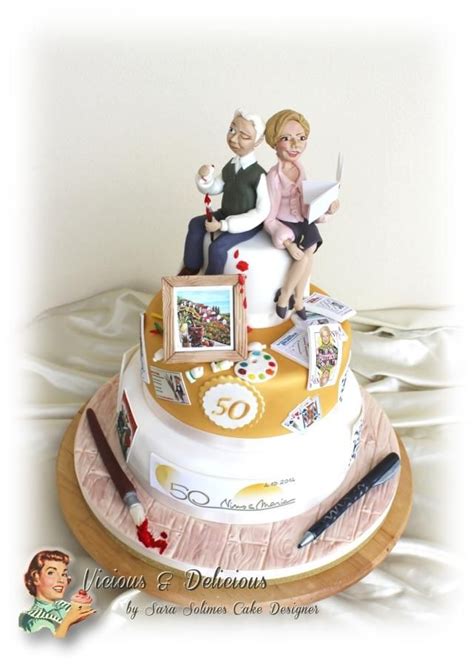 Golden Wedding Cake 50s Of Passions Wedding Cake 50s 50th Wedding