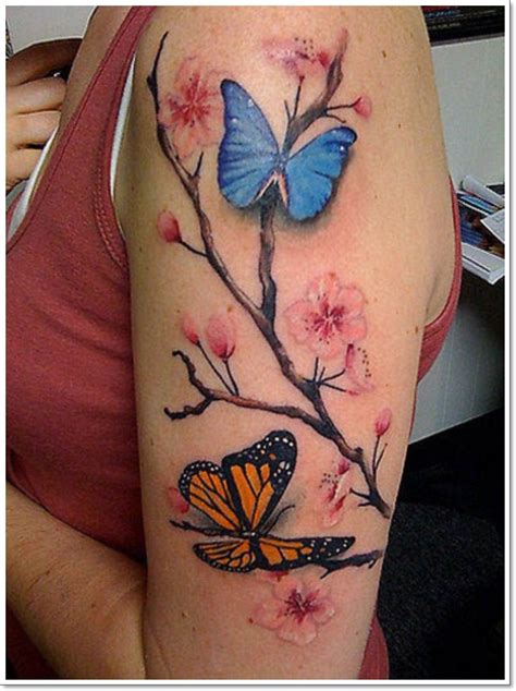 30 Beautiful Butterflys Tattoo Inspiration Model Rambut