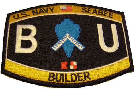 Usn Navy Seabee Combat Warfare Specialist Insignia Enlisted Patch Can