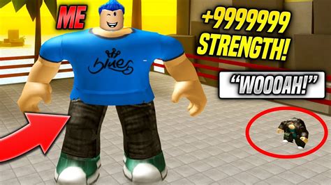 I Am The Strongest Player In Weight Lifting Simulator 3 Roblox Youtube